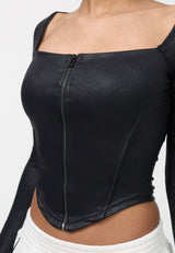 tailored jacket Miley - faux leather