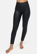 Leggings Sara - adjustable scrunch - Lederoptik
