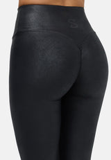 Leggings Sara - adjustable scrunch - Lederoptik