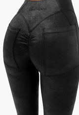 jeggings New York faux leather