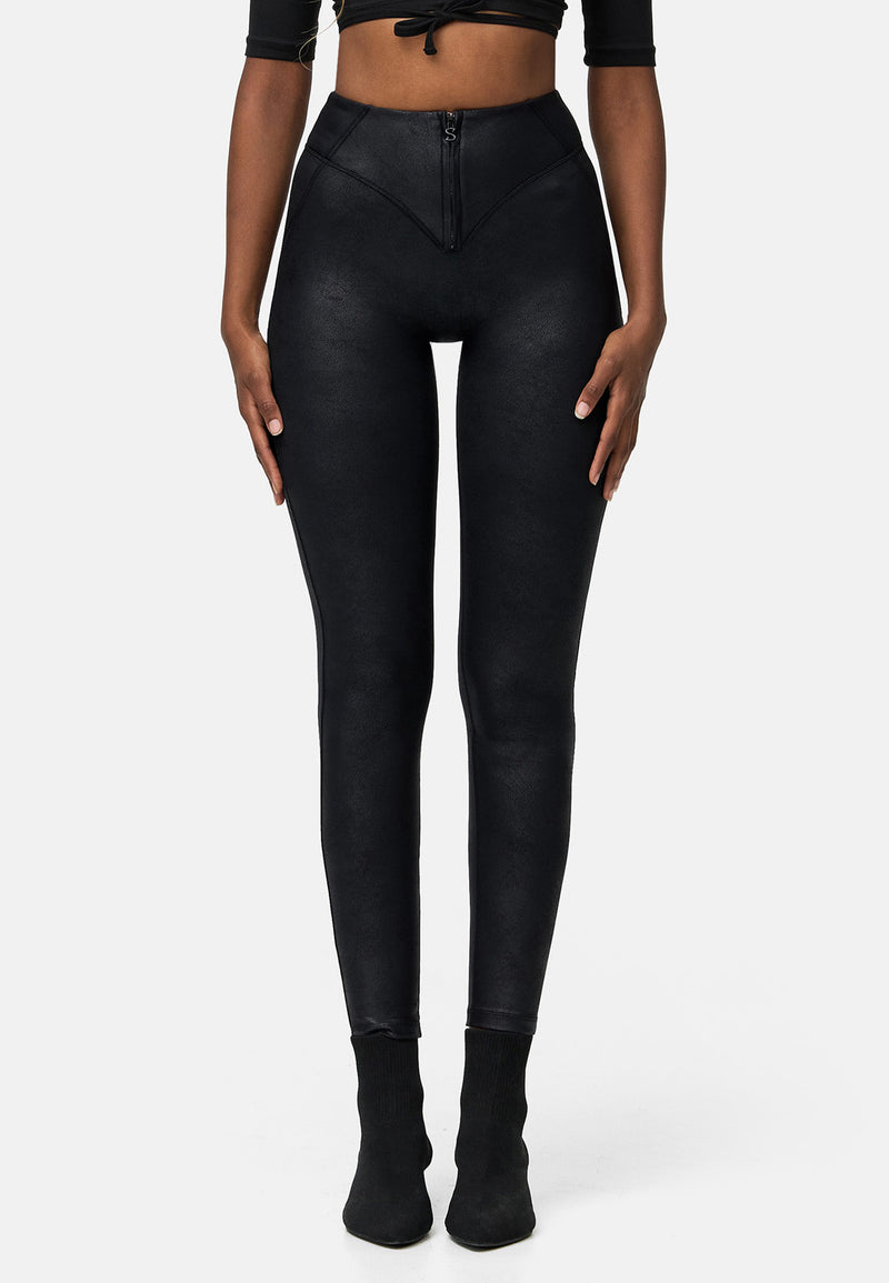 jeggings New York faux leather