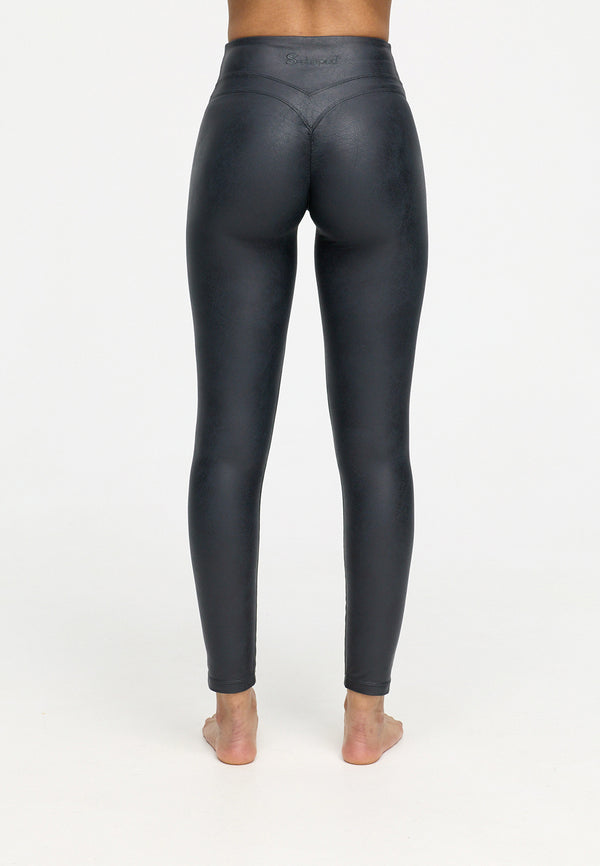 Leggings Sara  2.0 adjustable scrunch - Kunstlederoptik